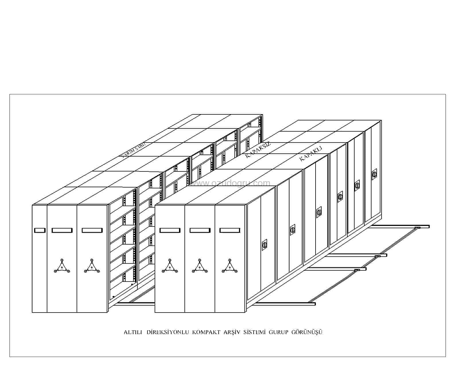 6-Bay Shelving Layout